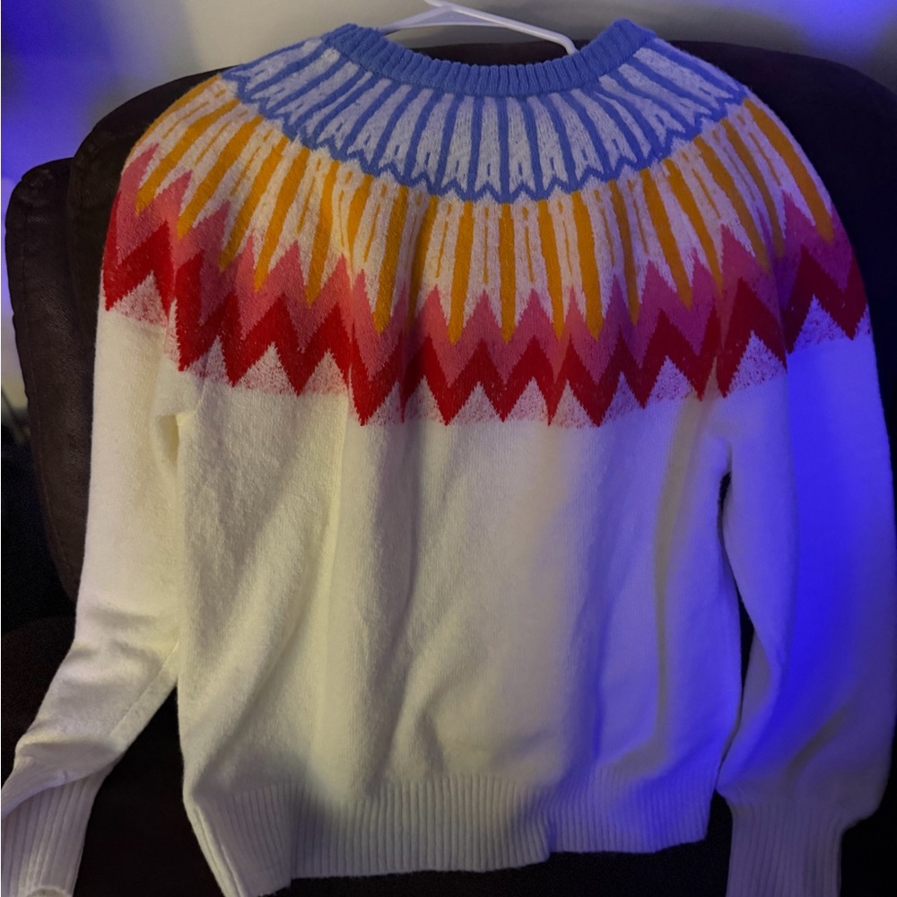 French Connection Essentials Multicolor Chevron W… - image 5